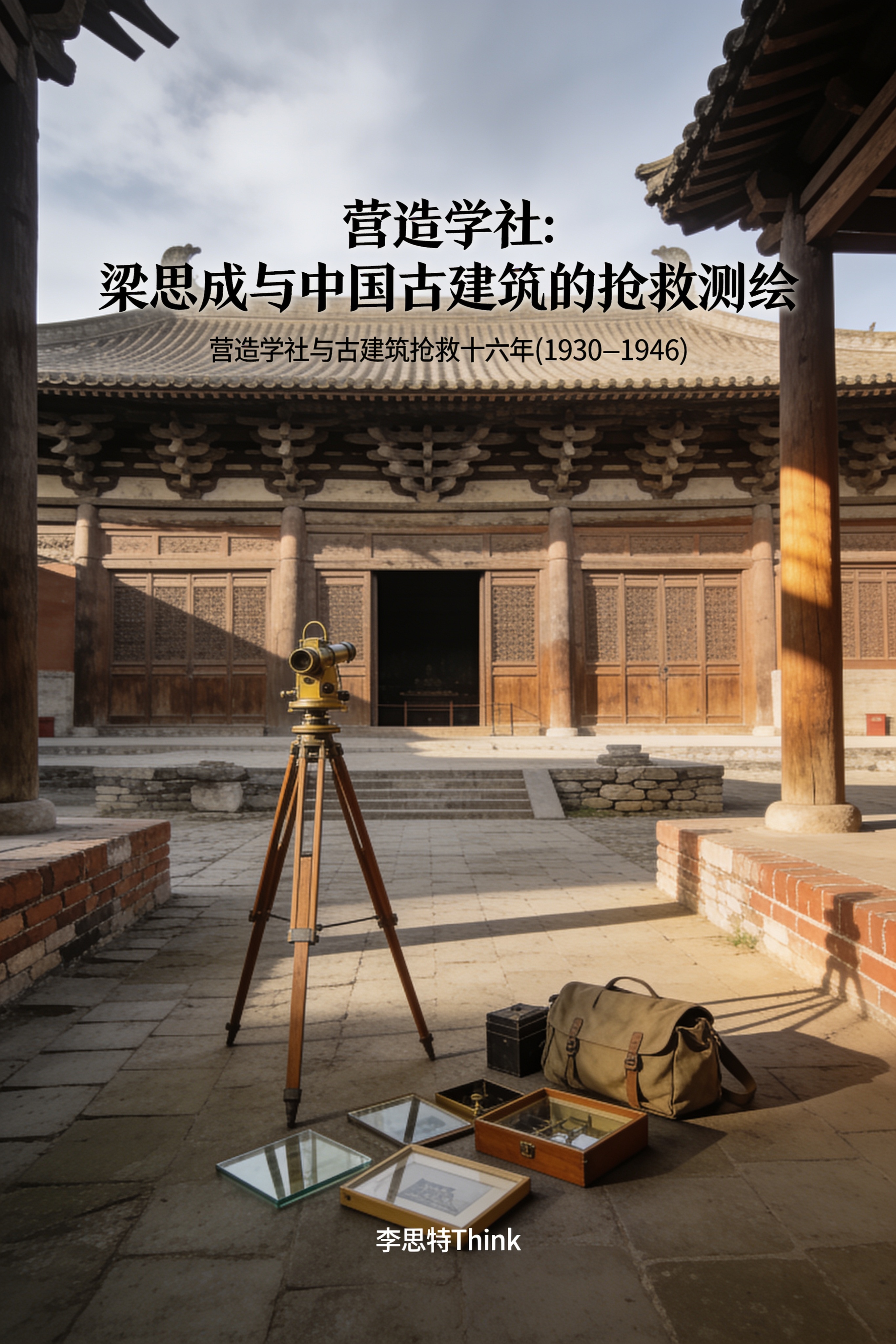 《营造学社:梁思成与中国古建筑的抢救测绘》封面