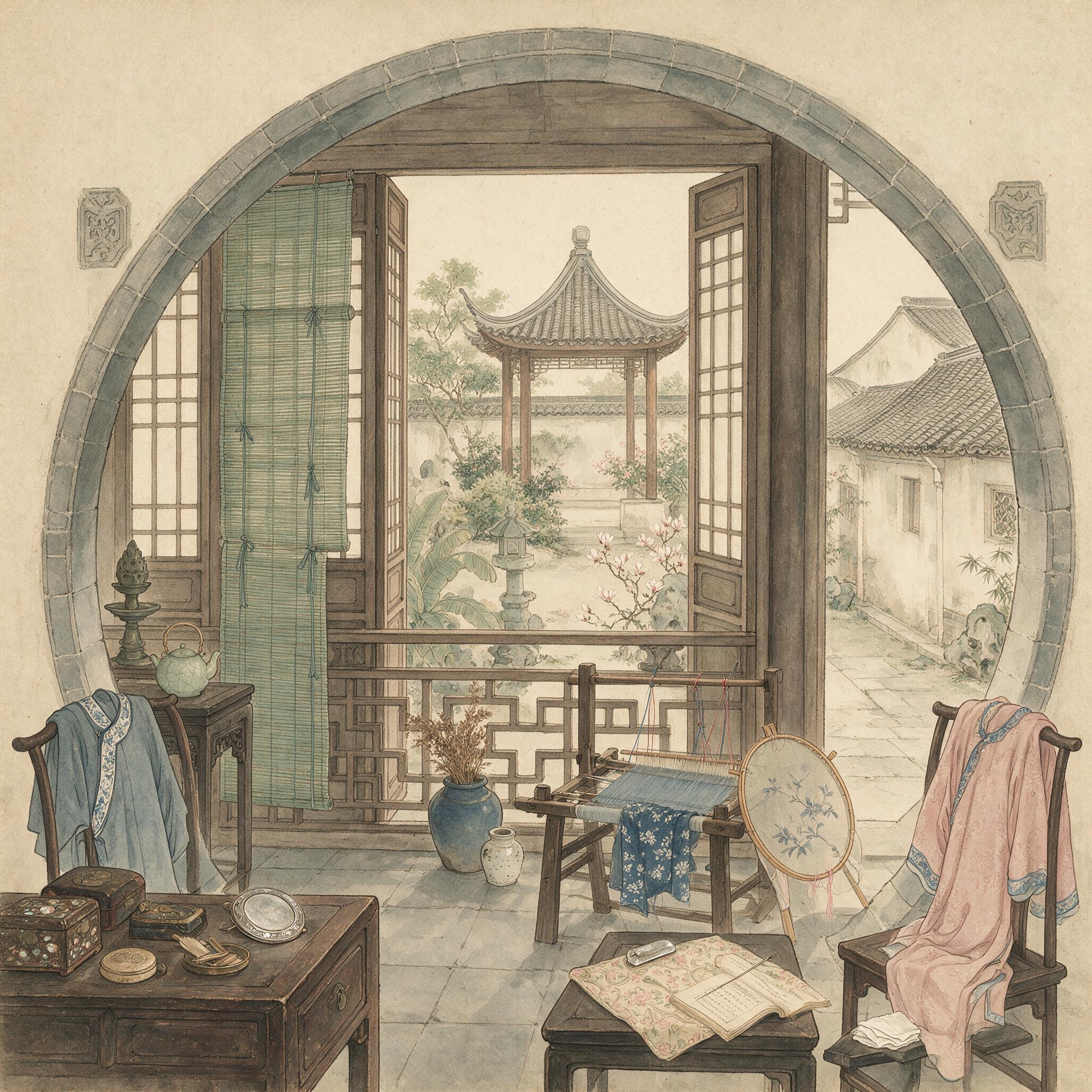 闺阁的围墙：历史出版插图