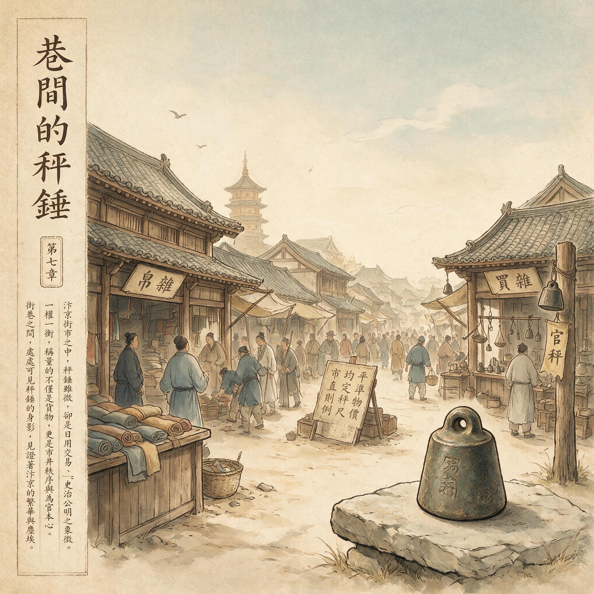 街巷间的秤锤:历史出版插图