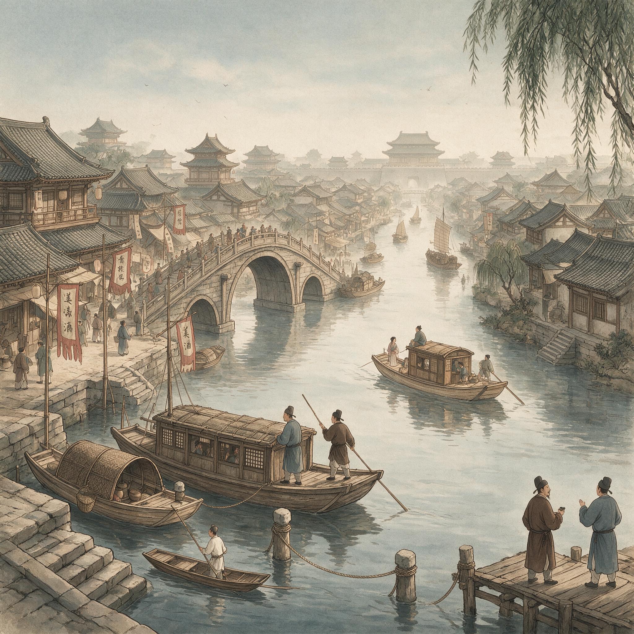 水上的关节:历史出版插图