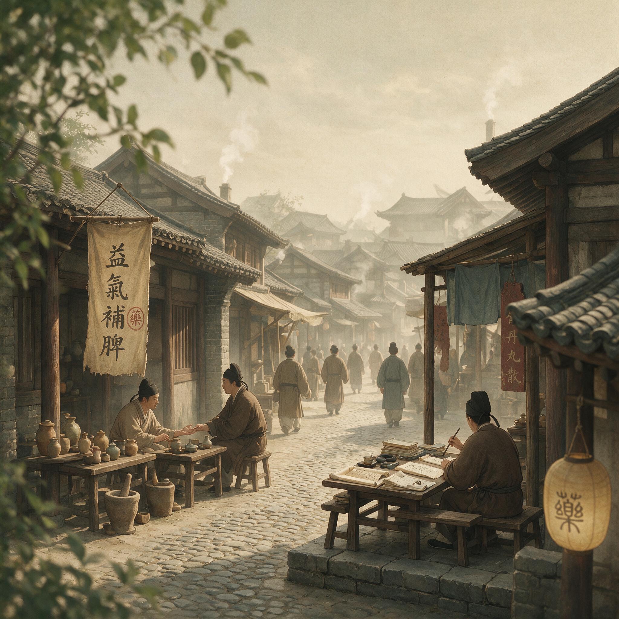 医者与文牒:历史出版插图