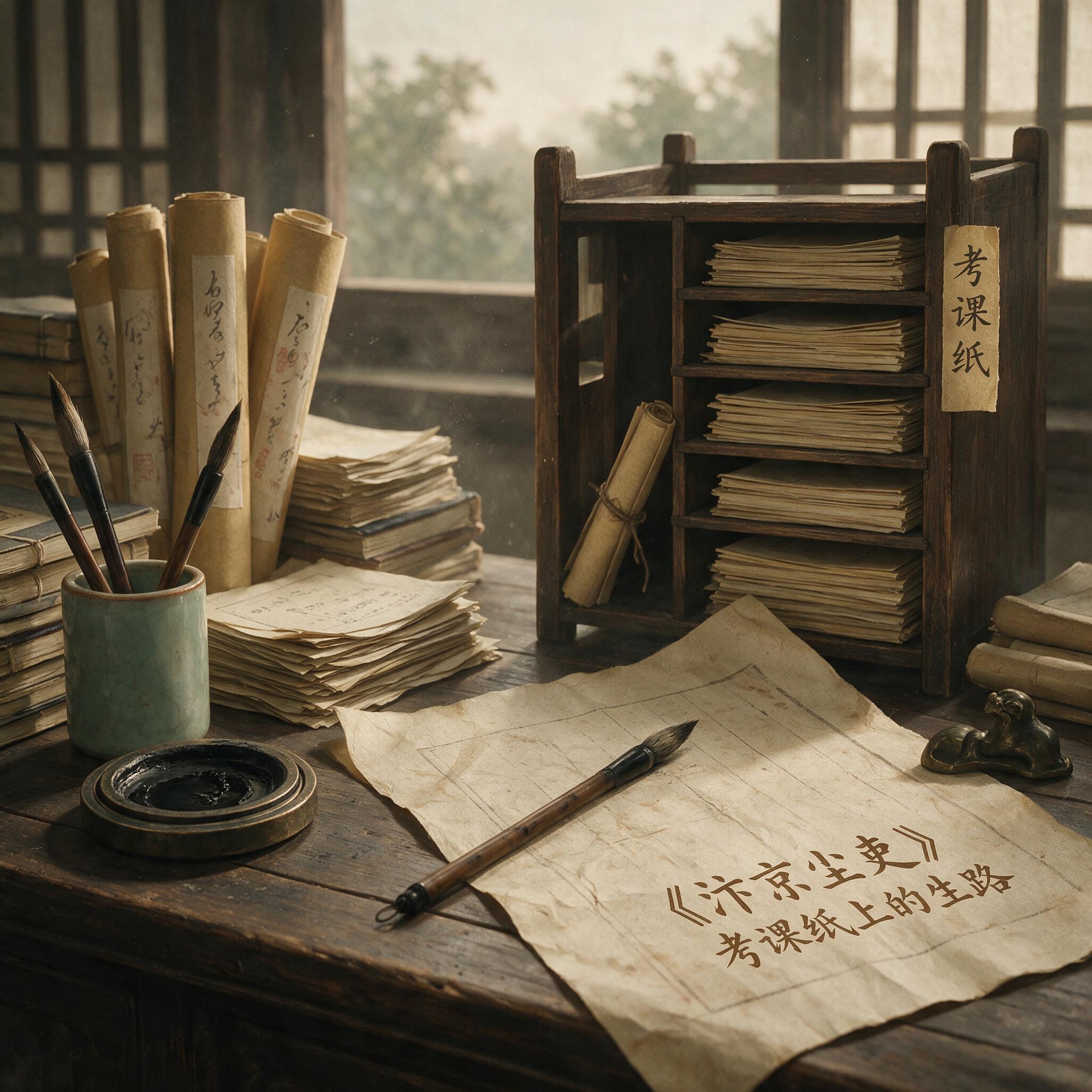 考课纸上的生路：历史出版插图
