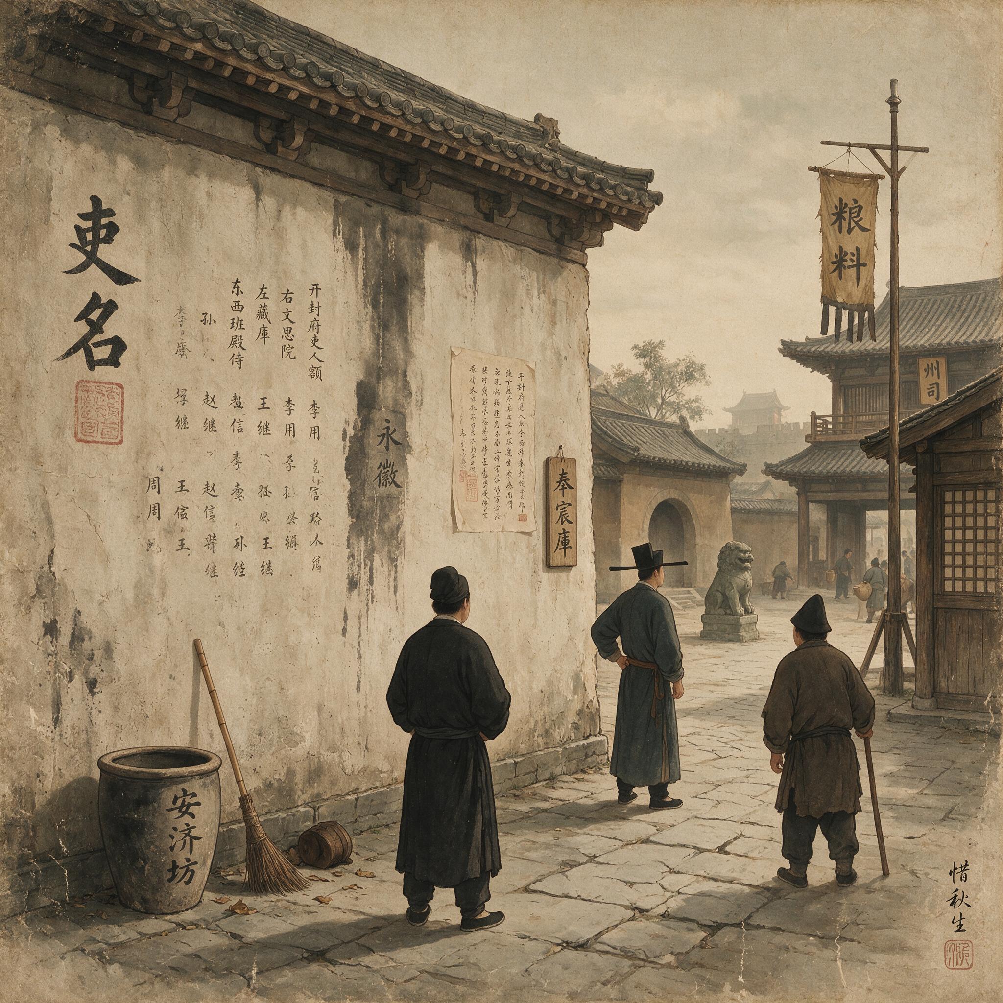 粉壁上的吏名:历史出版插图