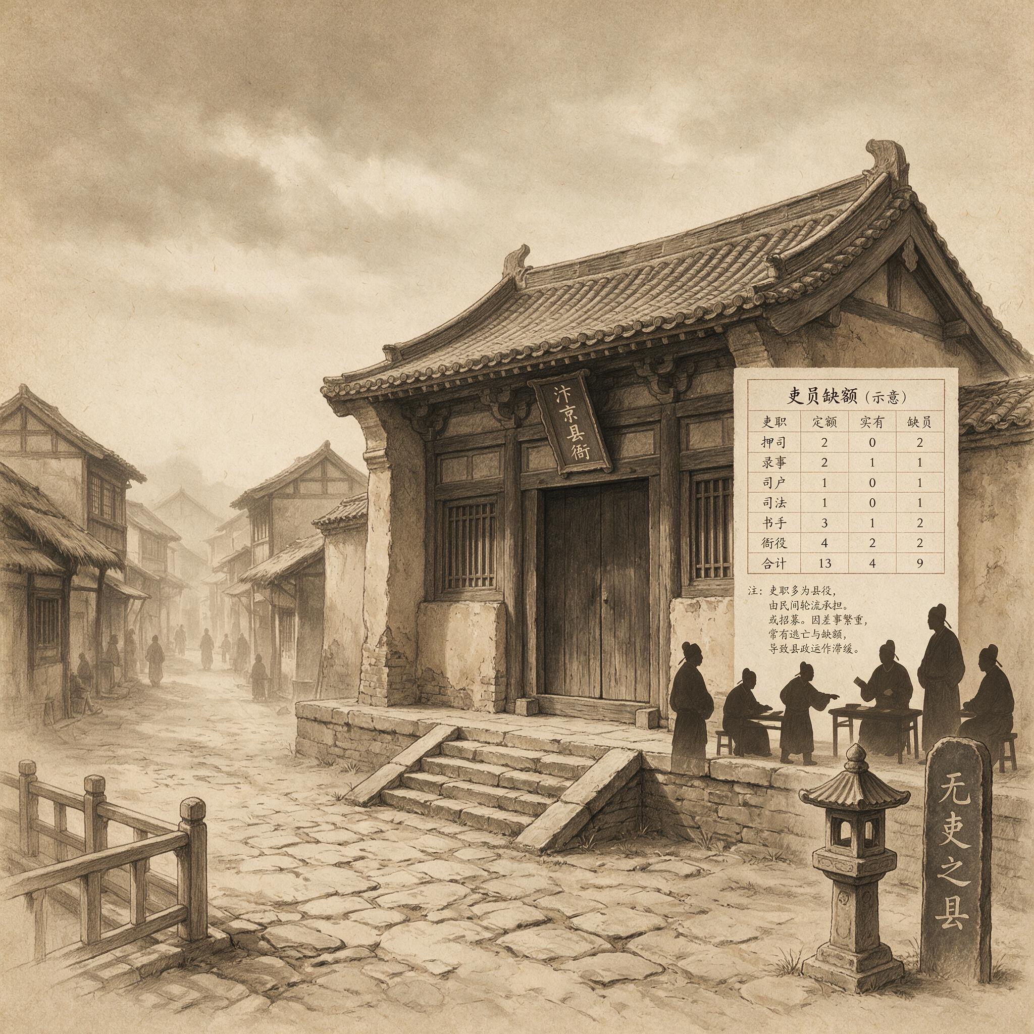 无吏之县:历史出版插图