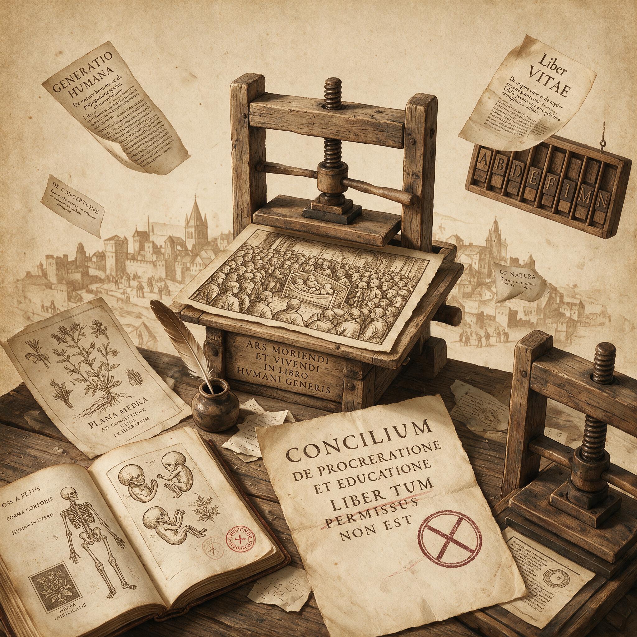 印刷品上的生育战争:历史出版插图