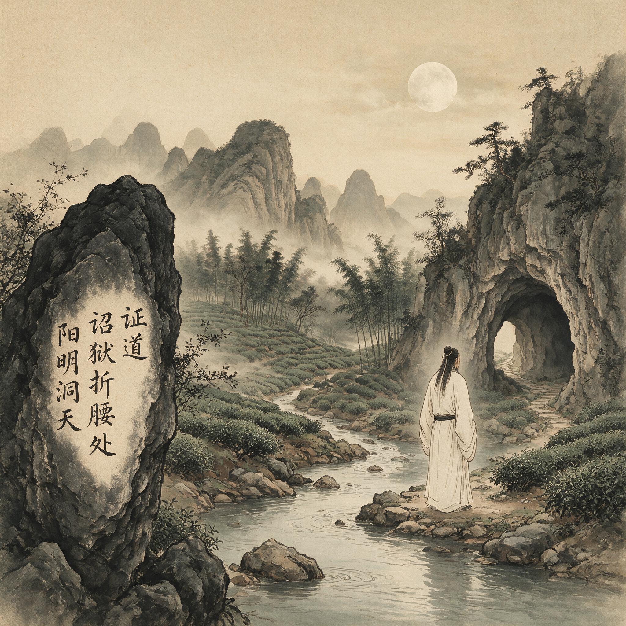 浙江绍兴会稽山阳明洞天景观