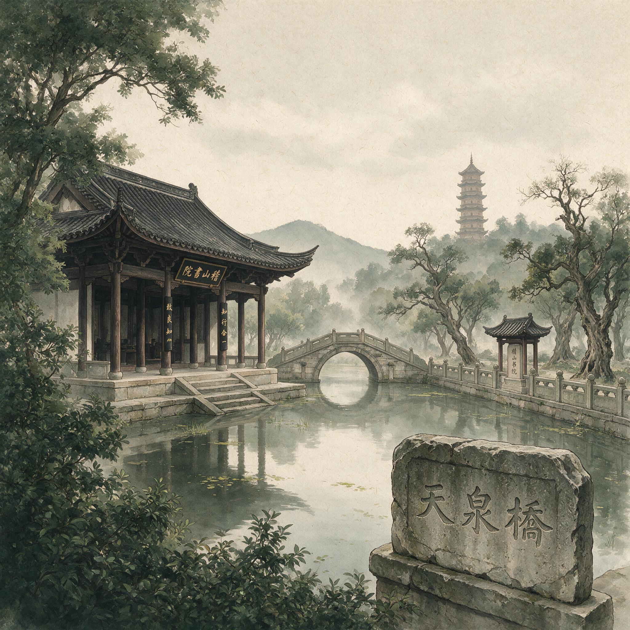 浙江绍兴稽山书院遗址或复原景观