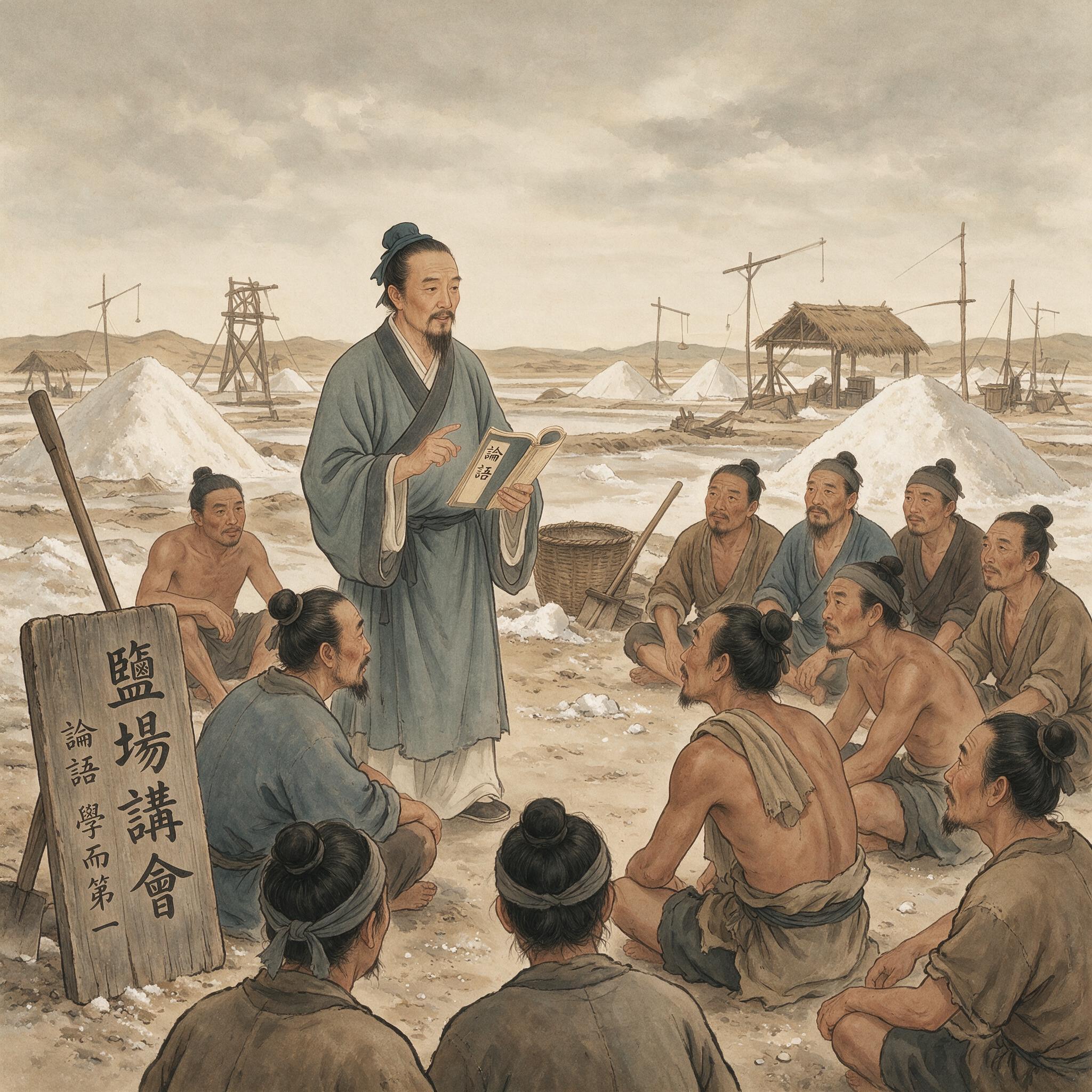 泰州学派王艮在盐场向灶丁讲学