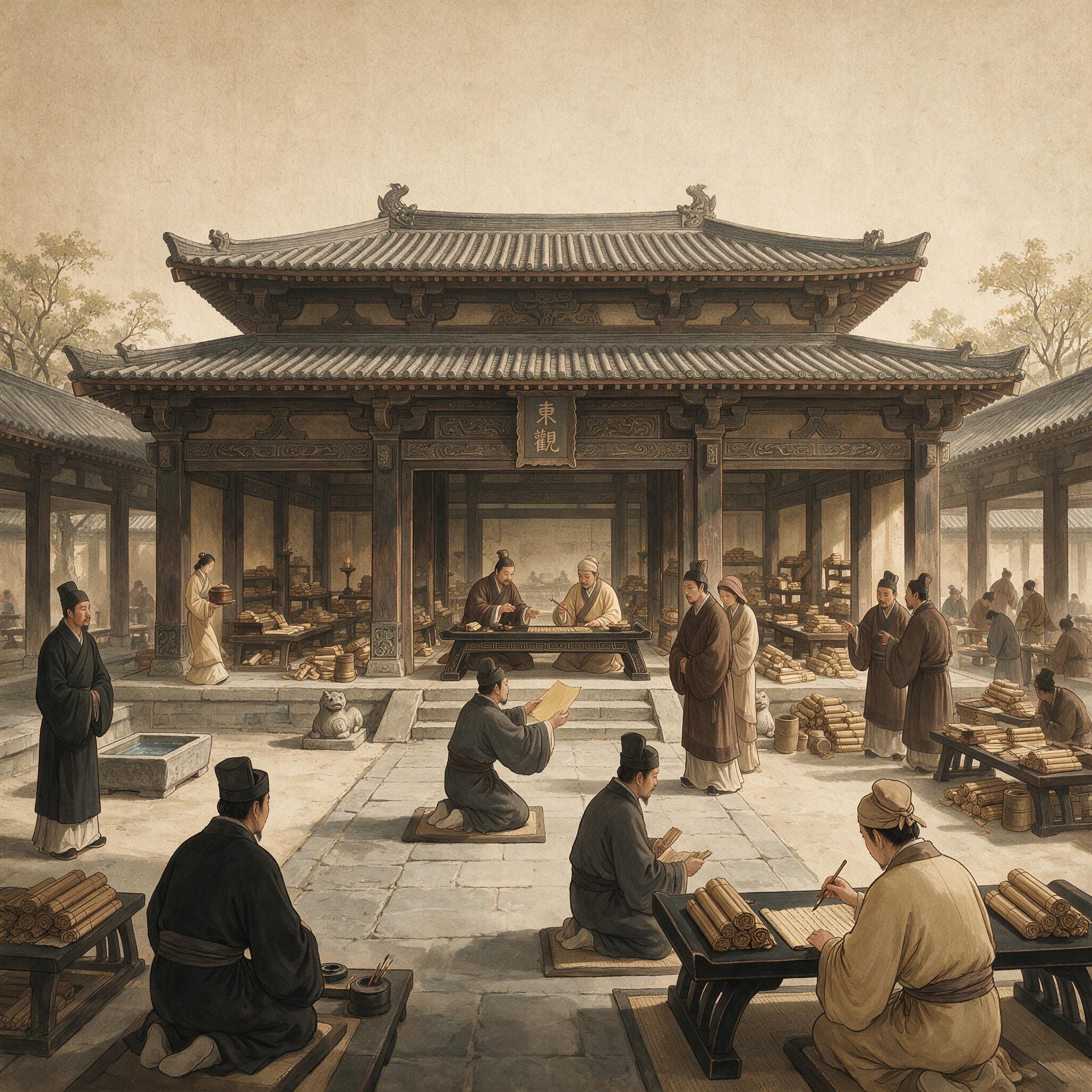 汉代东观阁复原图