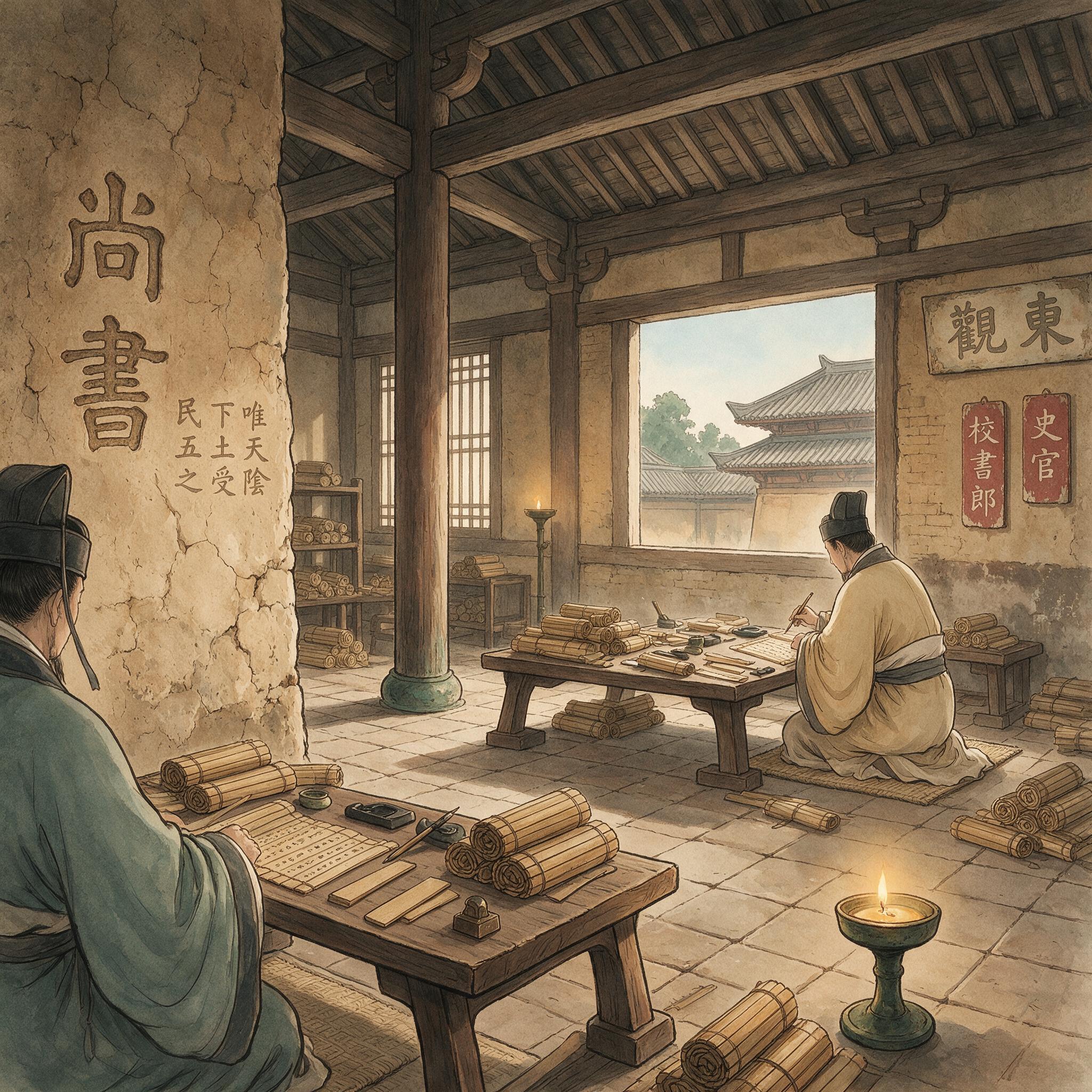 汉代东观阁内景复原