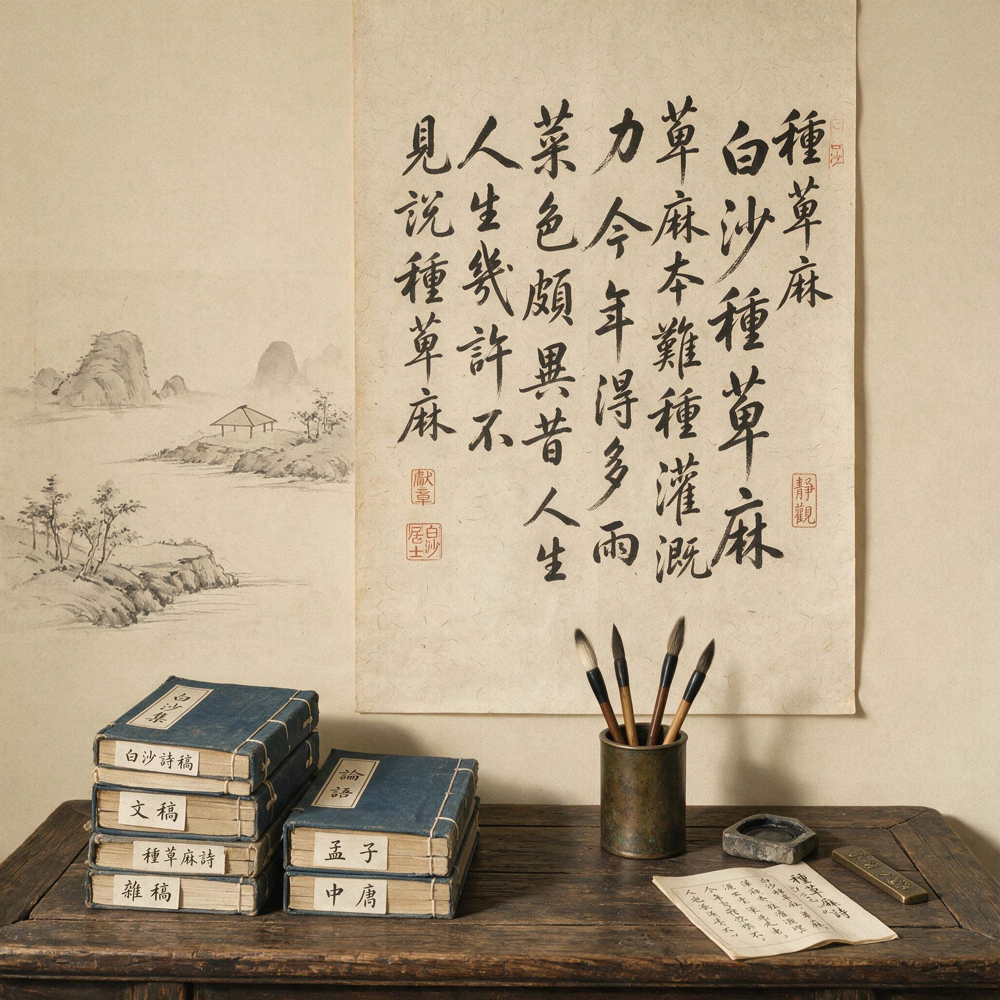 陈献章(陈白沙)书法作品