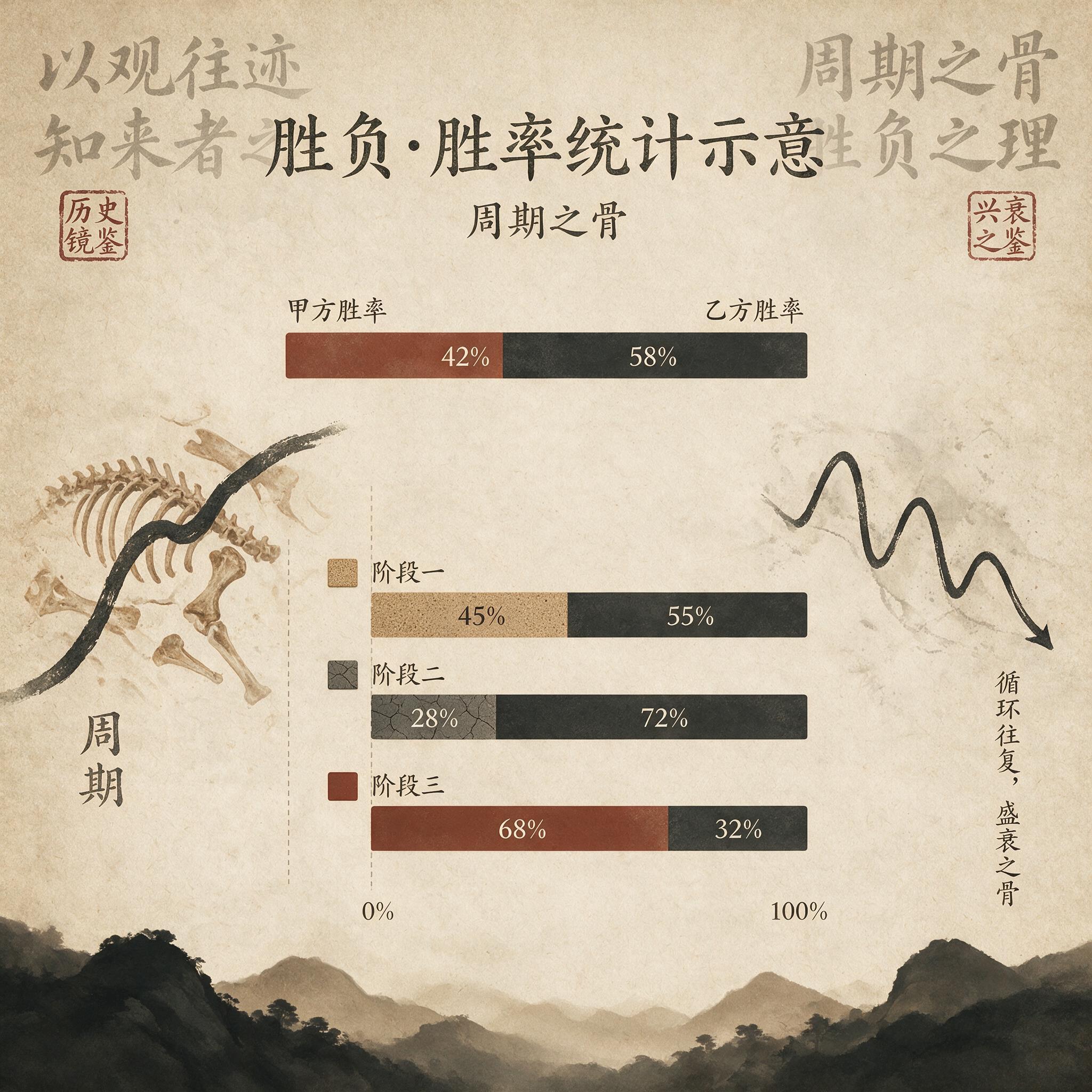 胜率统计条形图(示意图)