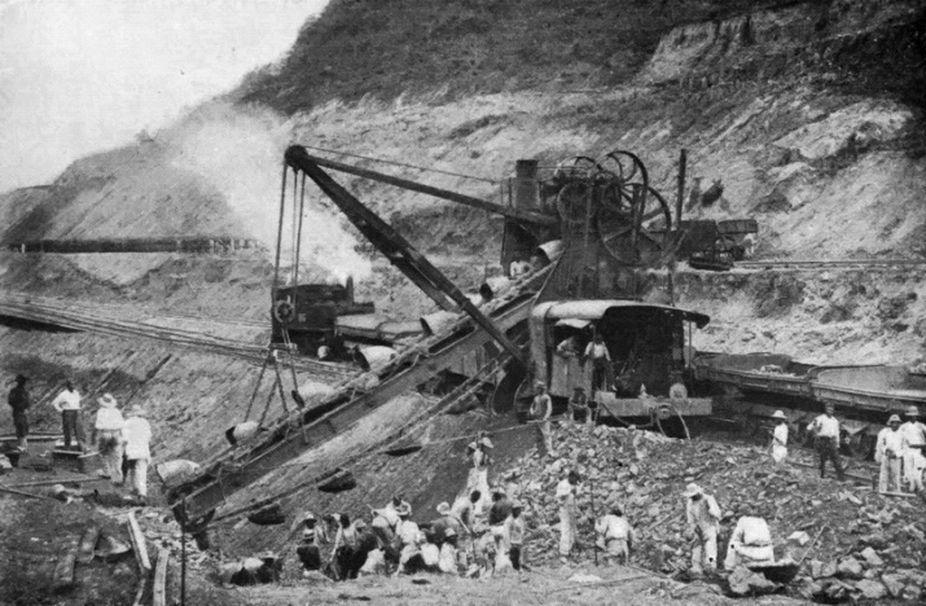 The Culebra Cut during French excavation efforts.