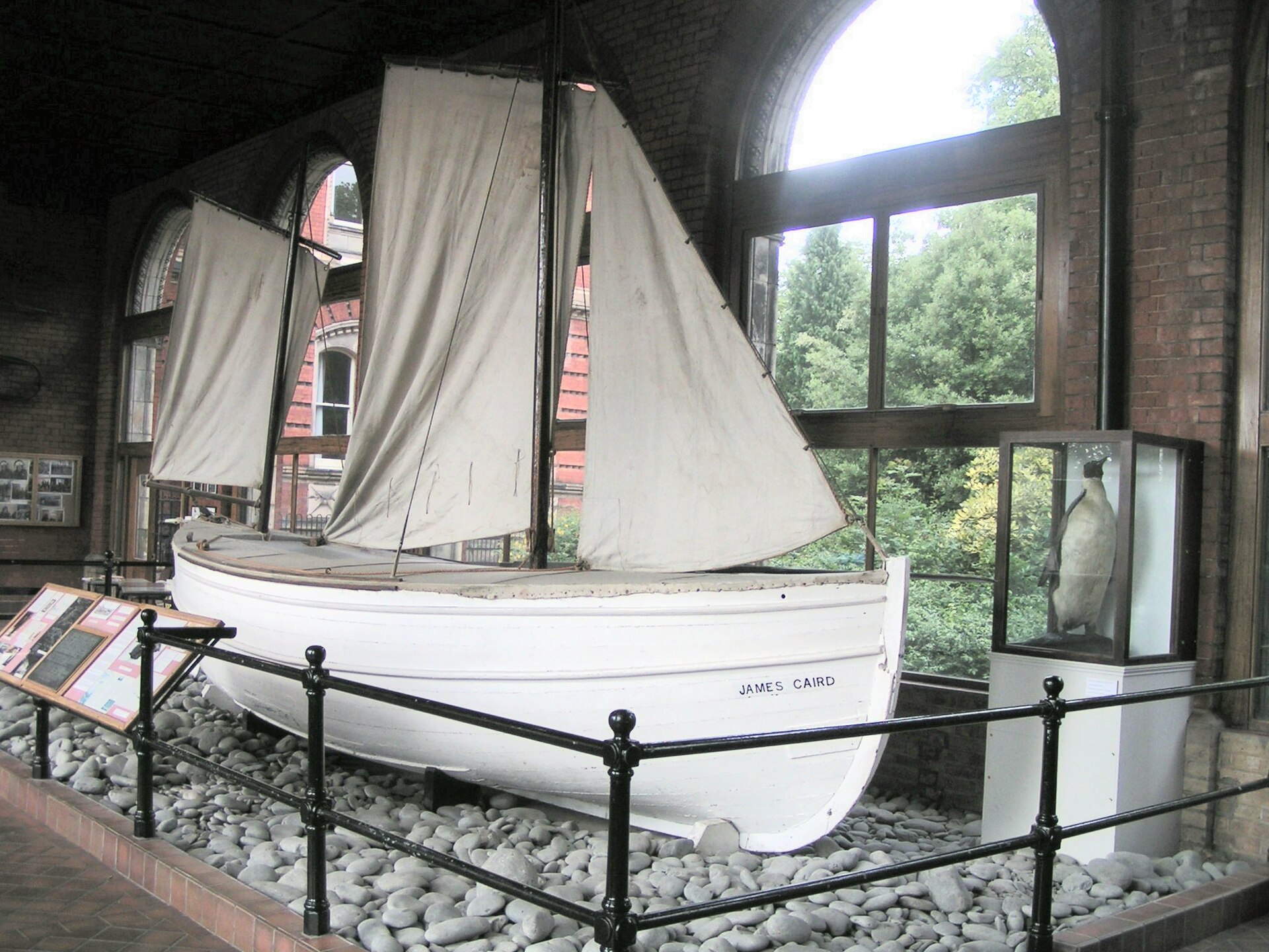 The bow of the James Caird, the boat in which Shackleton sailed to South Georgia