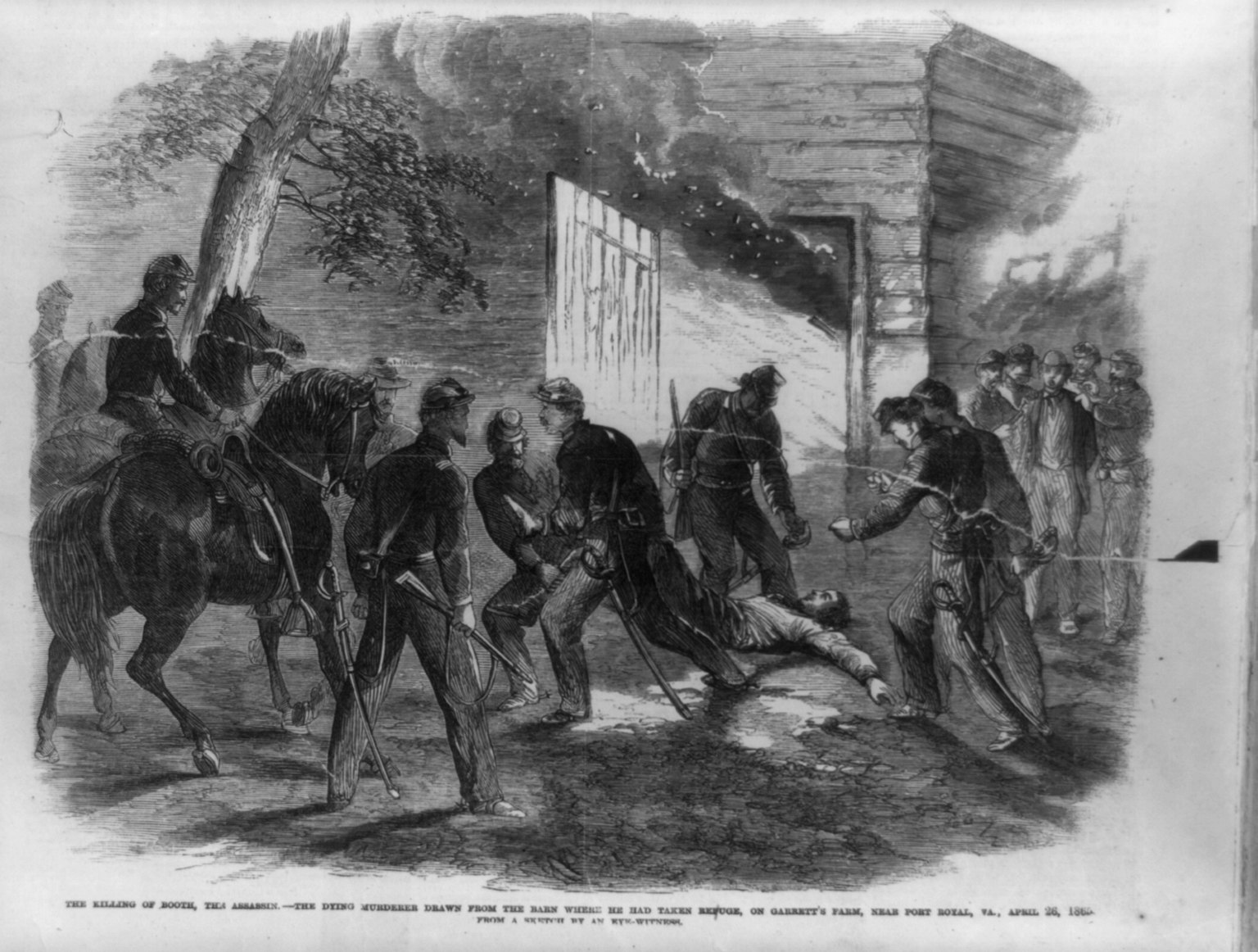 Garrett farmhouse, Virginia, 1865
